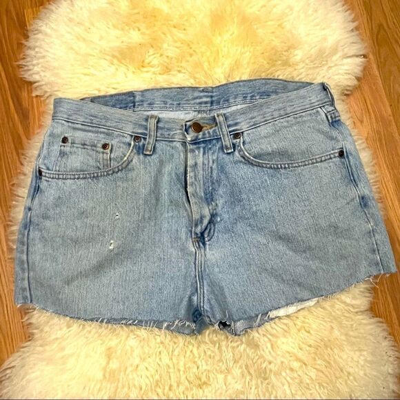 Vintage Men’s Relaxed Fit Cut Off Wranglers Jeans DIY 32 - Picture 1 of 4